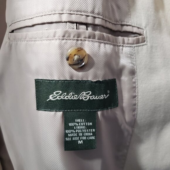 Eddie Bauer 100% cotton Tan Sports Jacket Blazer Men's Size Medium - Picture 2 of 6